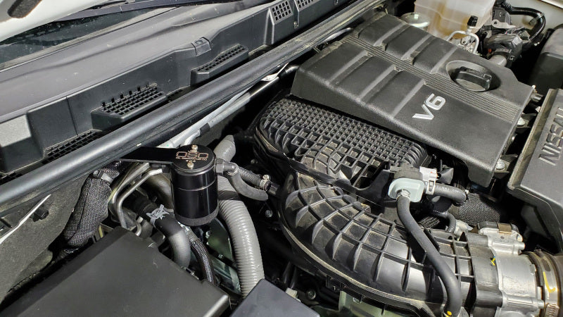 J&L JLT3113P-B 3.0 Oil Separator for 2022-2026 Nissan Frontier 3.8L V6, Passenger Side, Black Anodized