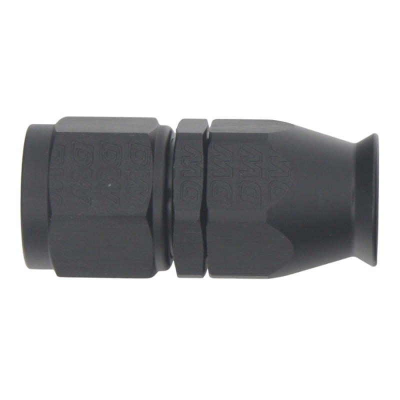 DeatschWerks 8AN Female Swivel Straight Hose End PTFE with Olive Insert - Anodized Matte Black