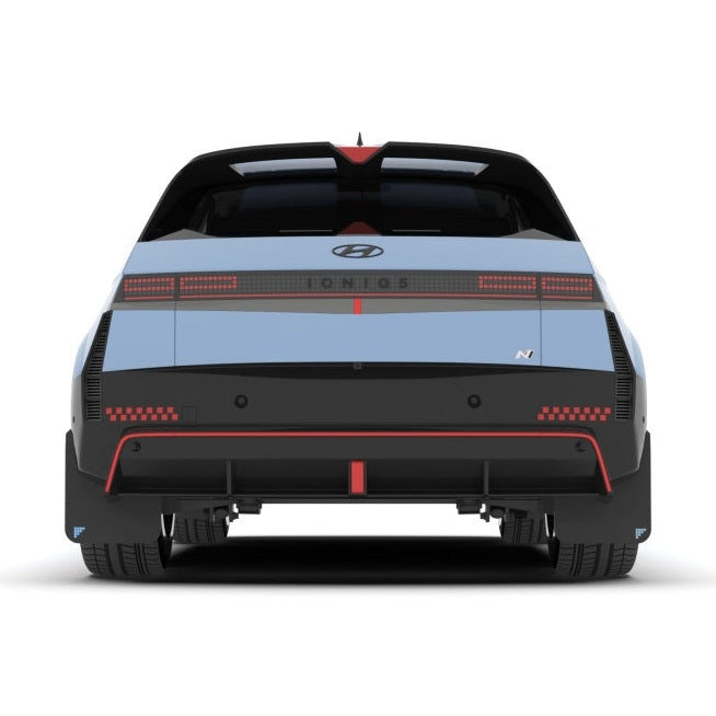 Rally Armor 2025 Hyundai Ioniq 5 N Black UR Mud Flap with Silver Battery Logo
