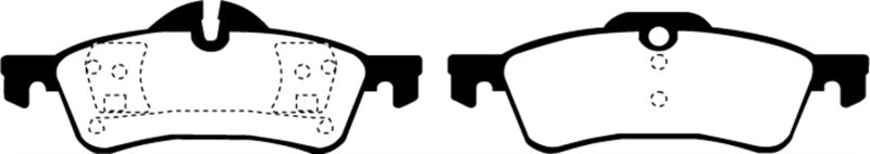 EBC Redstuff Ceramic Low Dust Rear Brake Pads for 2004-2015 Mini Cooper