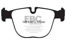 Load image into Gallery viewer, EBC Yellowstuff Rear Brake Pads for BMW X5 and X6 * High-Performance Street and Track Use