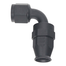 Load image into Gallery viewer, DeatschWerks 8AN Female Swivel 90-Degree Hose End PTFE with Olive Insert in Matte Black - Part DWK6-02-0856-B
