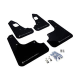 Rally Armor UR Series Mud Flaps for Mitsubishi Lancer 2008-2015 by Rally Armor Part RALMF10-UR-BLK/SIL