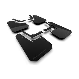 Rally Armor UR Mud Flaps for Tesla Cybertruck – Black with Metallic Logo