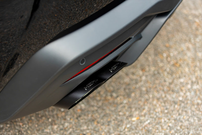 MBRP 15-24 Ford Mustang T304 Stainless Steel Quad Tip Cover Kit - Black Finish