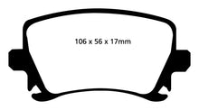 Load image into Gallery viewer, EBC Ultimax OEM Replacement Brake Pads for Volkswagen Jetta, GTI, and Audi A3 - Part Number EBCUD1108