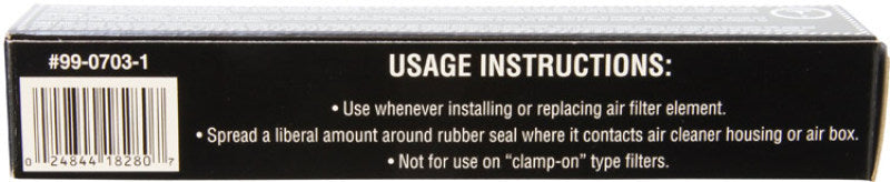 K&N Engineering Sealing Grease Part 99-0703-1 * 1 oz for Air Filter Sealant and Airtight Fit