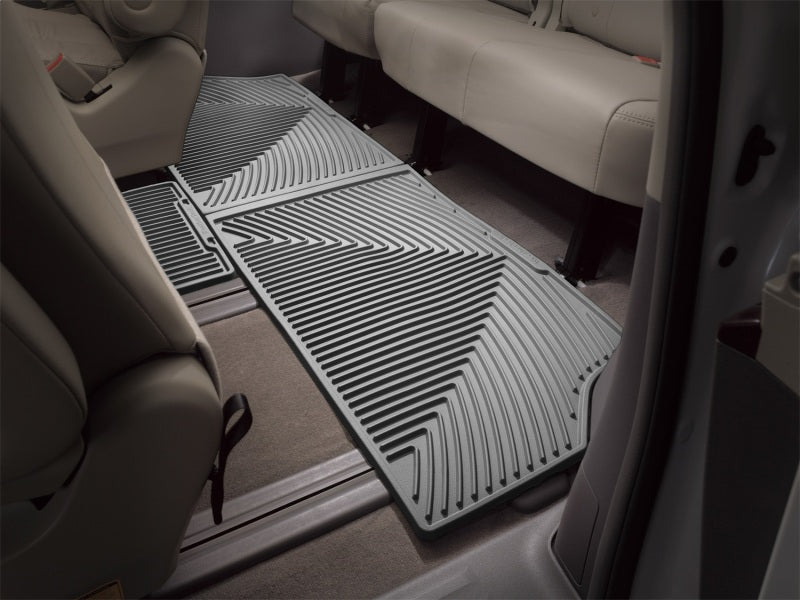 WeatherTech All-Weather Rear Rubber Floor Mats for Toyota Sienna 2011-2012 * Gray