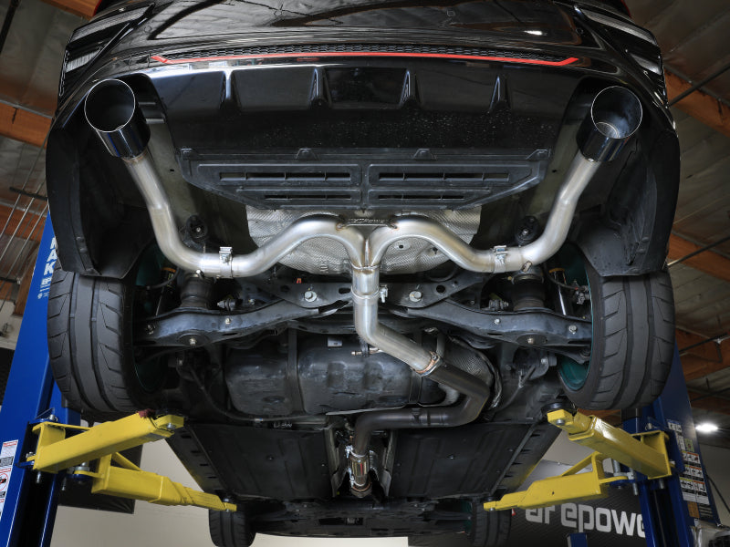 aFe 20-21 Kia Forte GT 1.6L Stainless Steel Axle-Back Exhaust System with Black Tips