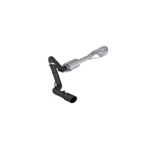 Load image into Gallery viewer, MBRP Armor BLK Series Cat Back Exhaust System for Chevrolet Silverado 1500 and GMC Sierra 1500 (2019-2021) – Black Coated Aluminum Steel, Single Side Exit with 4-Inch Tip