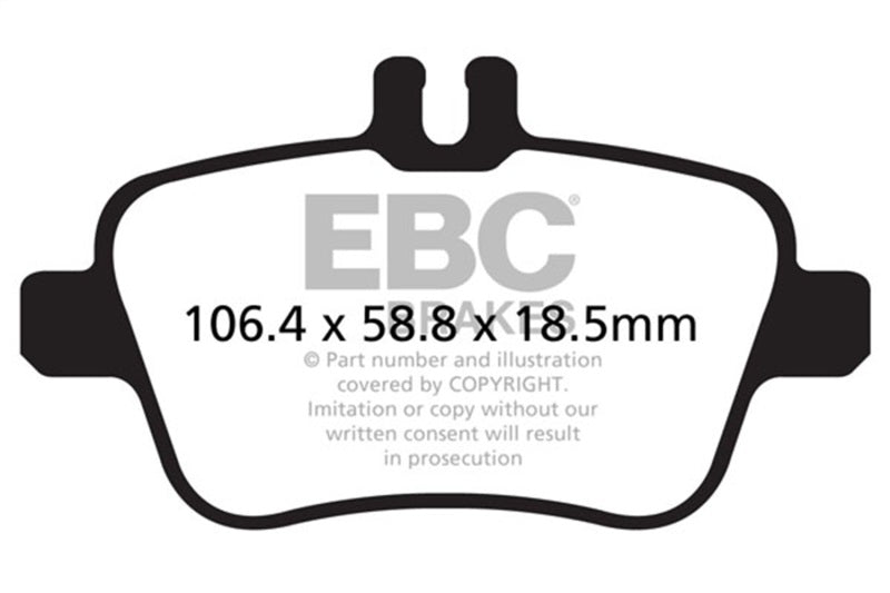 EBC Greenstuff 2000 Series Rear Brake Pads for Mercedes-Benz CLA250 and SLK Models