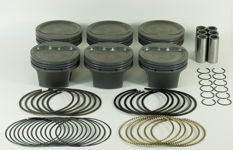 Mahle MS Piston Set for Chevy Small Block 4.3L Turbo Syclone and Typhoon - 4.040 Inch Bore, 3.48/3.50 Stroke, 5.7 Inch Rod, 8.9 Compression Ratio, Inverted Dome Design