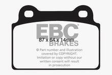 Load image into Gallery viewer, EBC Redstuff Ceramic Low Dust Rear Brake Pads for Mitsubishi Lancer Evo 10 * Part No. EBCDP31985C