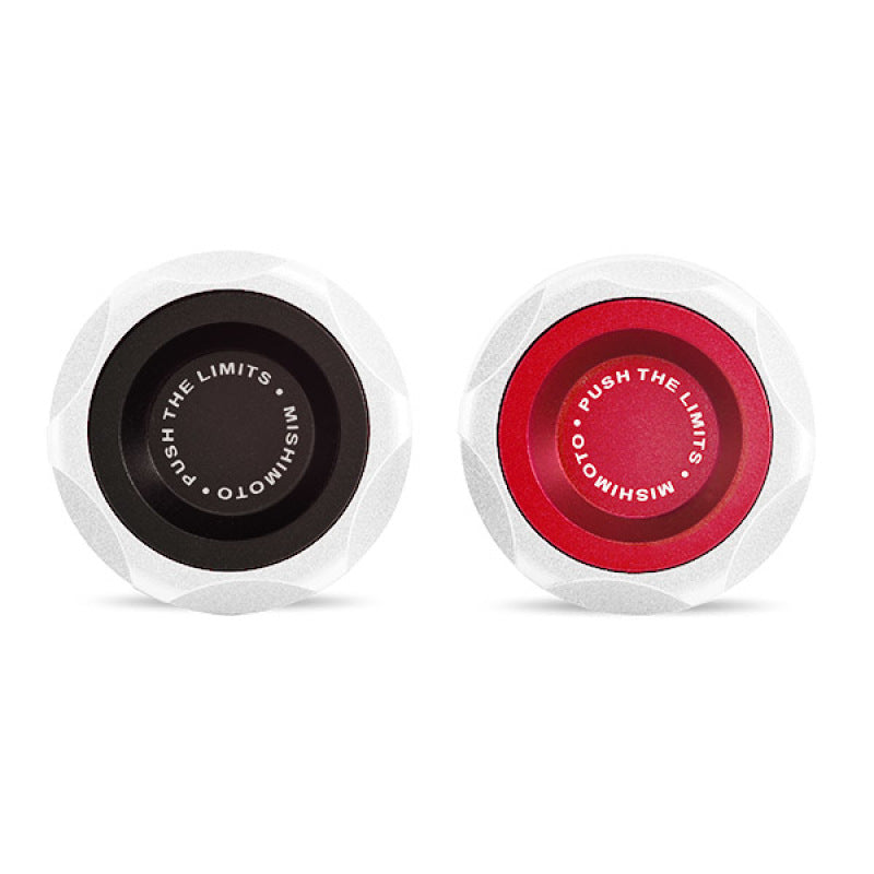 Mishimoto CNC Billet Oil Filler Cap for Honda and Nissan Engines - Red