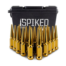 Load image into Gallery viewer, Mishimoto Steel Spiked Lug Nuts M12x1.5 20-Piece Set - Gold for BMW Z3