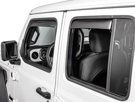 WeatherTech 20-23 Jeep Gladiator Side Window Deflectors * Dark Smoke