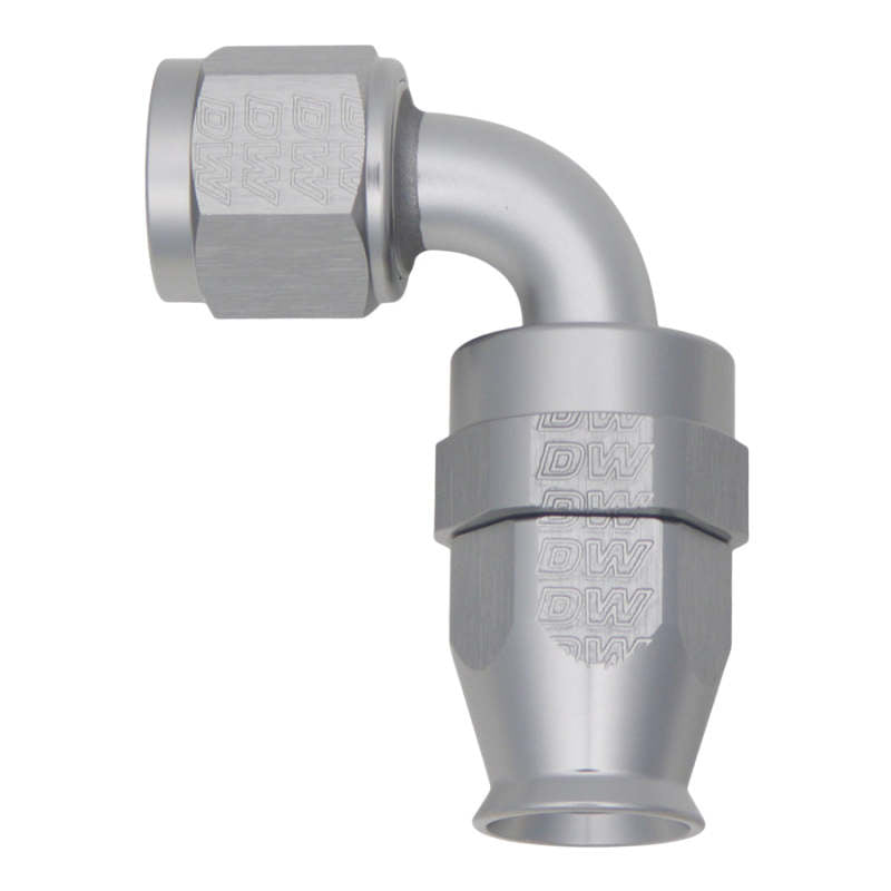 DeatschWerks 8AN Female Swivel 90-Degree Hose End PTFE with Olive Insert * Anodized Titanium