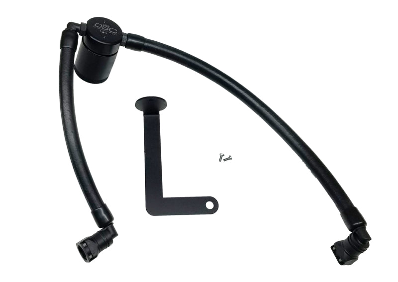 J&L JLT3035P-B 3.0 Passenger-Side Oil Separator for 2010-2019 Ford Flex EcoBoost V6, Black Anodized