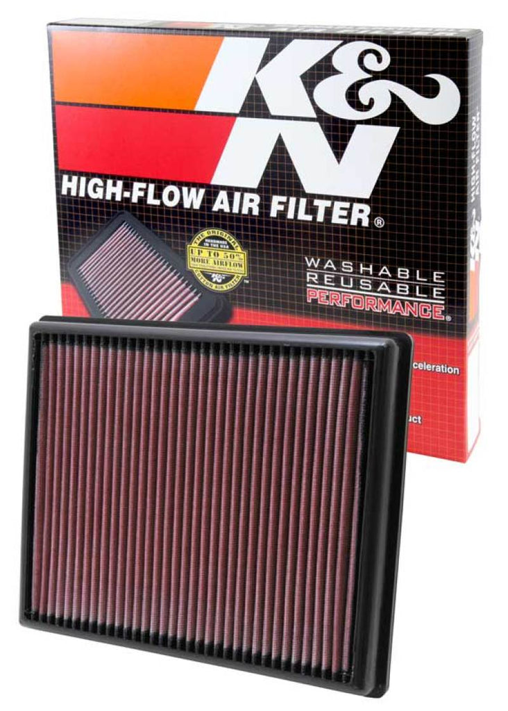 K&N Replacement Air Filter for BMW 335i and M135i (F30) - High-Flow Reusable Filter