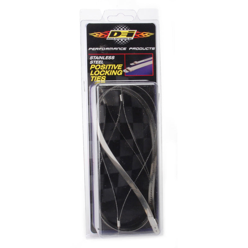 DEI Stainless Steel Positive Locking Tie 1/2 inch x 14 inches - Pack of 4