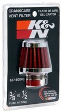 Load image into Gallery viewer, K&amp;N Engineering 62-1600RD Crankcase Vent Filter with Chrome Top and Base for Classic and Racing Applications