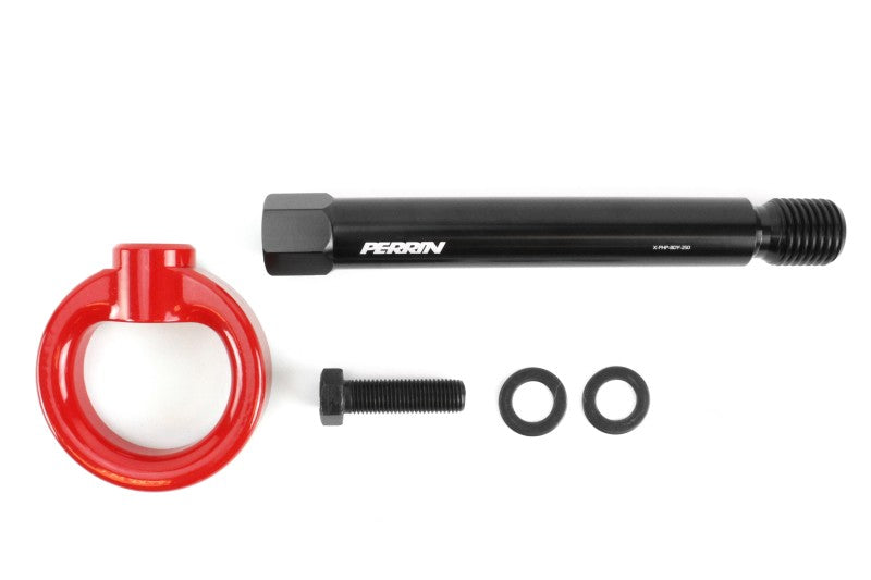 Perrin Performance Rear Tow Hook Kit for 2017-2021 Honda Civic Si, Type R, Touring, and Hatchback * Red