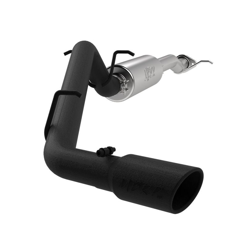 MBRP Armor BLK Series 17+ Chevrolet Colorado and GMC Canyon 3-Inch Cat Back Single Side Exhaust System with 4-Inch Black Tip