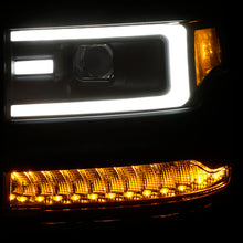 Load image into Gallery viewer, ANZO Projector Headlight Set for 2016-2017 Chevrolet Silverado 1500 with Plank Style Design and Amber Accents