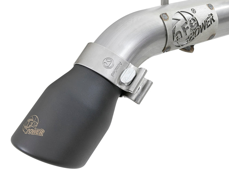 aFe MACH Force-Xp Axle-Back Exhaust System with Black Tip for Jeep Wrangler (JL) 2018-2020 * Enhanced Performance and Off-Road Clearance