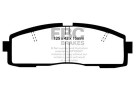 EBC DP4608/2R Yellowstuff Rear Brake Pads for 1986-1992 Toyota Supra
