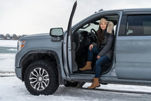 Load image into Gallery viewer, AMP Research PowerStep Plug-N-Play Automatic Running Boards for Chevy Silverado and GMC Sierra 1500, 2500, 3500 * Black (Part #amp76254-01A)