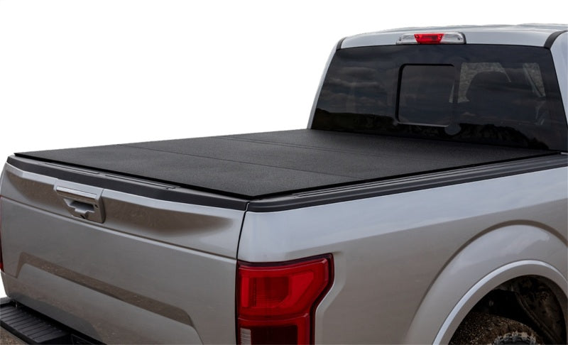 Access LOMAX Hard Tri-Fold Tonneau Cover for 2017-2022 Ford Super Duty F-250/F-350 with 6'8" Box, Urethane Finish