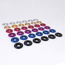 Load image into Gallery viewer, Skunk2 Racing Large Fender Washer Kit - Black Anodized Aluminum with Stainless Steel Bolts