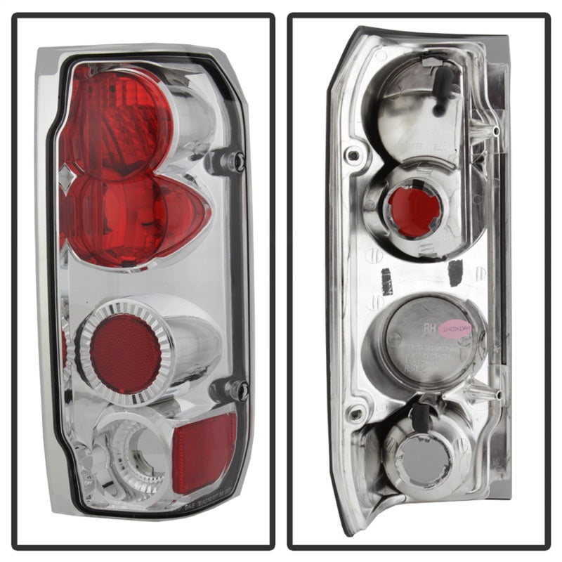 Spyder Euro Style Tail Lights for Ford F-150 1993-1996 and Bronco 1988-1996, Chrome * Part Number ALT-YD-FF15089-C