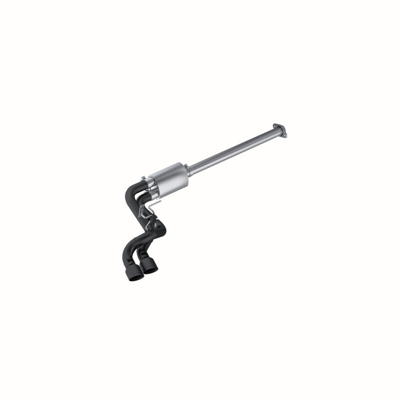 MBRP Armor BLK Series Cat Back Exhaust System for Ford F-150 (2009-2014) with 4.5 inch Tips and Black Coating