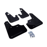 Rally Armor 07-17 Mitsubishi Lancer Black UR Mud Flap with Grey Logo