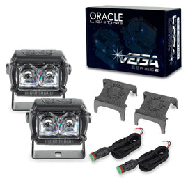 ORACLE Lighting Vega Series 2 LED Light Pod Spotlights with Interchangeable Lenses and Black-Out Cover