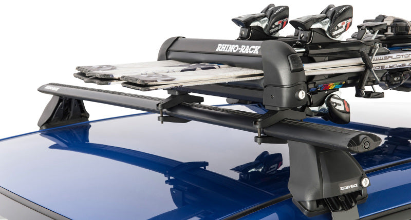 Rhino-Rack Universal Ski and Snowboard Carrier RHR573 for Secure Roof Storage