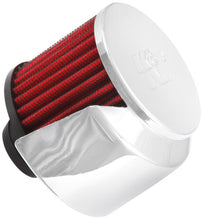 Load image into Gallery viewer, K&amp;N Engineering 62-1516 Chrome Crankcase Vent Filter with Deflector Shield