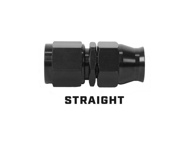 Aeromotive PTFE Hose End - AN-10 Straight - Black Anodized