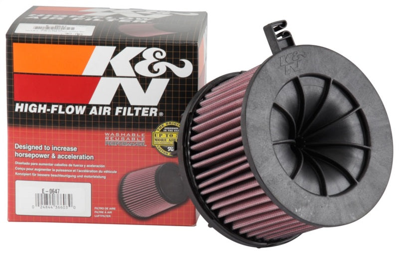 K&N Engineering 15-18 Audi A4 High-Flow Reusable Drop-In Air Filter Part #knnE-0647