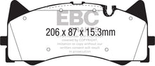 Load image into Gallery viewer, EBC Redstuff Ceramic Low Dust Brake Pads for Mercedes-Benz C63 AMG (W205) * Front Pair