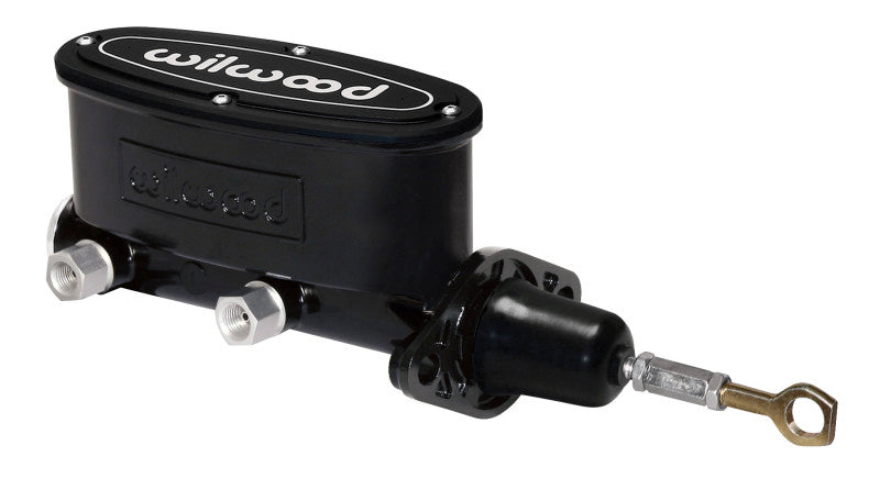 Wilwood High Volume Tandem Master Cylinder for Early Mustangs, 7/8 Inch Bore, Black Finish with Pushrod * Part Number Wil260-12900-BK