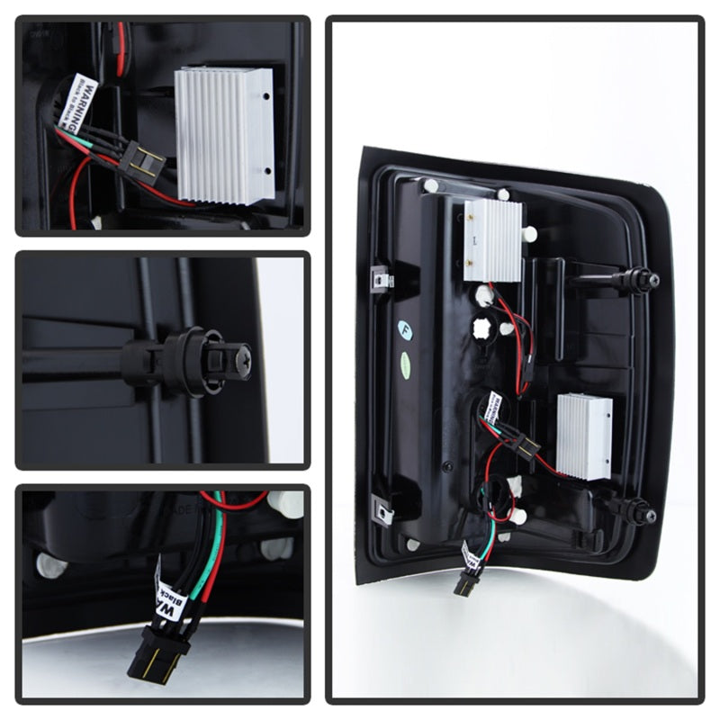 Spyder Chevy 1500 2014-2016 Light Bar LED Tail Lights in Black