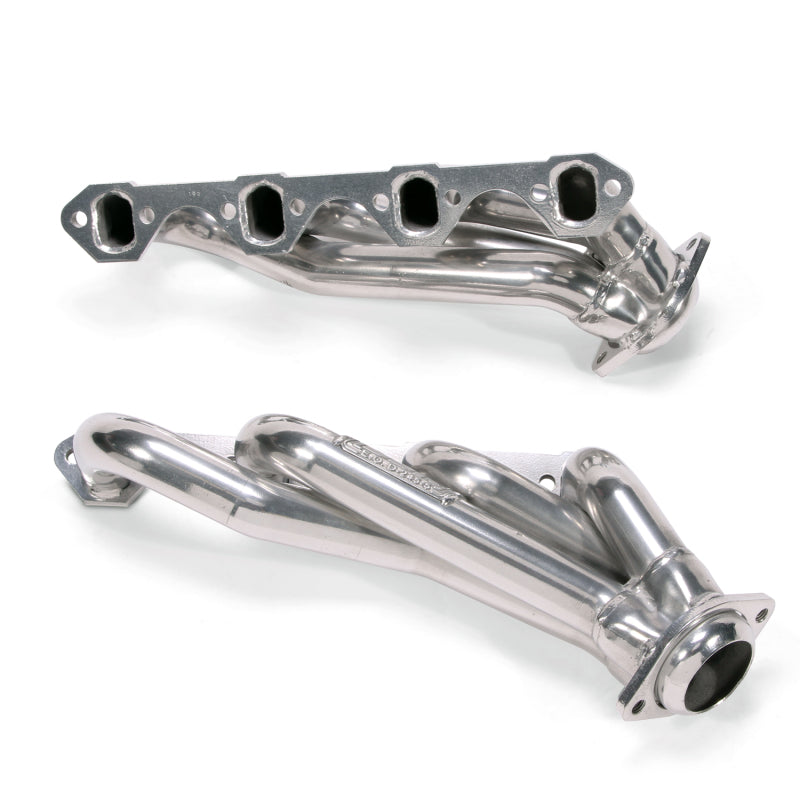 BBK 79-93 Mustang 5.0 Shorty Unequal Length Exhaust Headers - 1-5/8 Silver Ceramic Coated