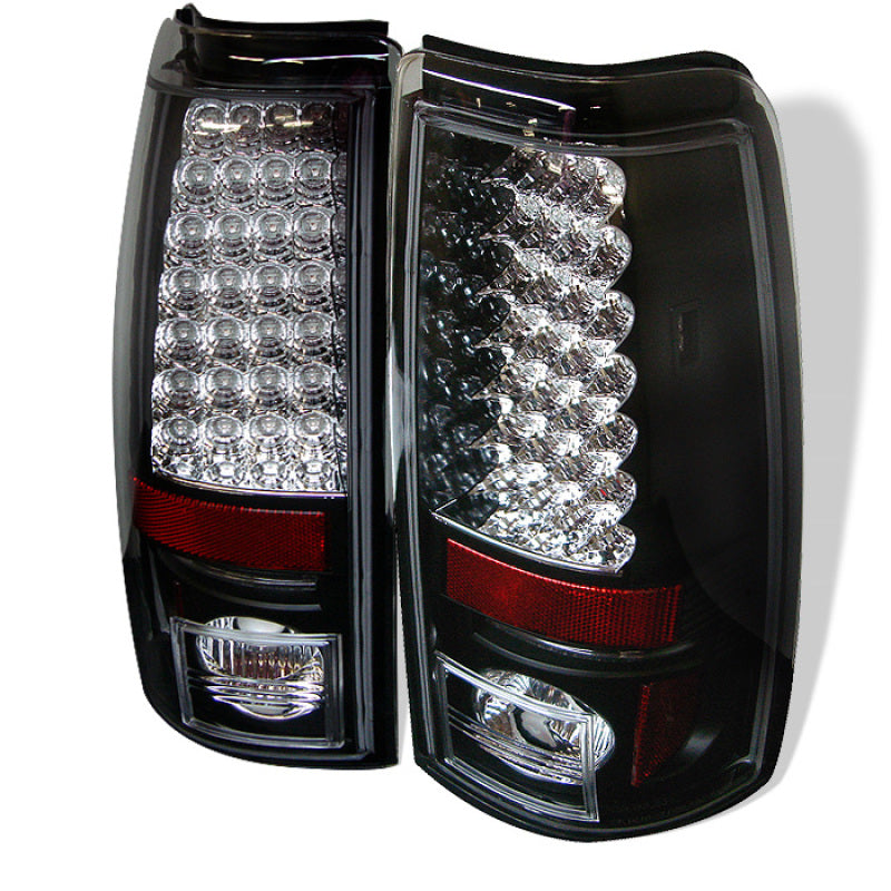 Spyder Chevy Silverado 1500 99-02 LED Tail Lights Black - Part #spy5002044