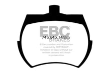 Load image into Gallery viewer, EBC DP4127R Yellowstuff Front Brake Pads for Triumph TR7, Austin Healey Sprite and MG Midget