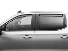 Load image into Gallery viewer, WeatherTech 19-23 GMC and Chevrolet Silverado 1500 Side Window Deflectors - Dark Tint, Part Number WET82930IM