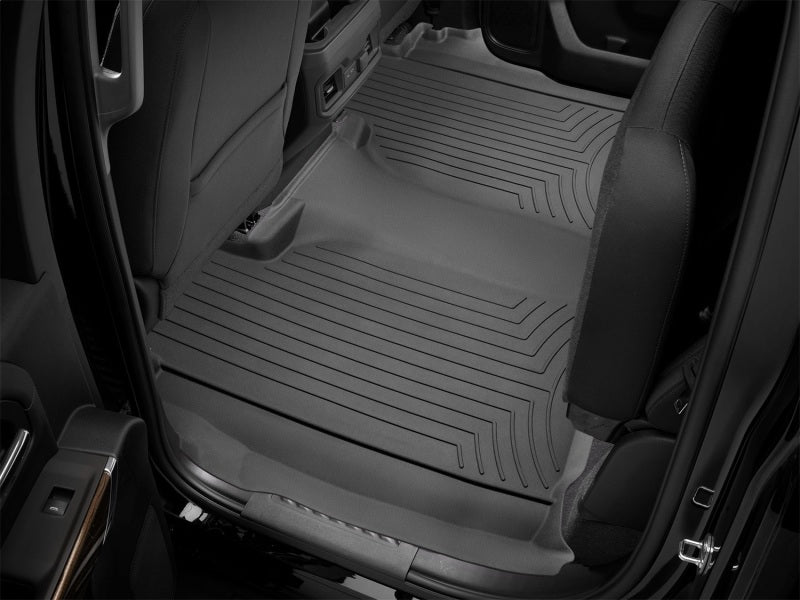 WeatherTech 19-25 Chevy Silverado Double Cab Rear FloorLiner HP in Black