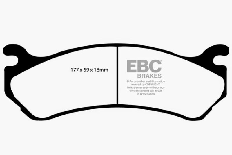 EBC Greenstuff 6000 Series Front Brake Pads for 2004-2006 Cadillac Escalade and Chevy Suburban 1500